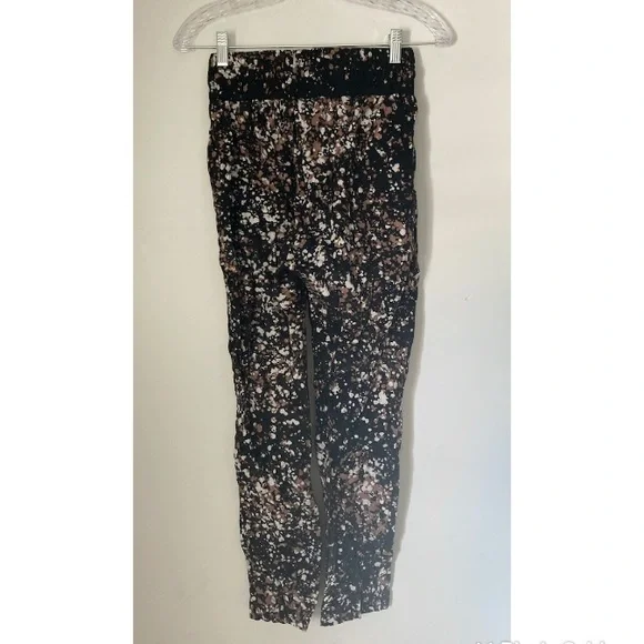 Osei Duro Kpong Trousers in Art Attack Black White Brown Splatter size XS